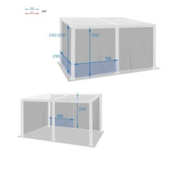 Rideaux Opaques Pour Tonnelle 4x3 M Avila Hespéride -Plein air Deco rideaux opaques pour tonnelle 4x3 m avila hesperide 2