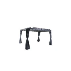 Rideaux Opaques Pour Tonnelle Belize 3,8x3m Hespéride -Plein air Deco rideaux opaques pour tonnelle belize 38x3m hesperide 2