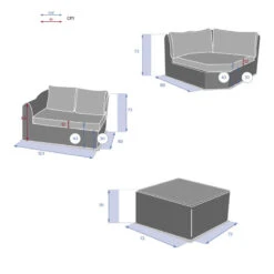 Salon Angle Moorea 5 Places Savana Hespéride -Plein air Deco salon angle moorea 5 places savana hesperide 9