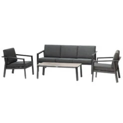 Salon De Jardin 5 Places Pavane Graphite Hespéride -Plein air Deco salon de jardin 5 places pavane graphite hesperide 1 1