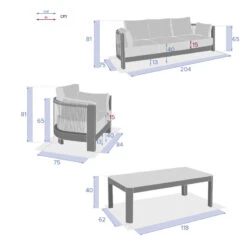 Salon De Jardin 5p Paradize Hespéride -Plein air Deco salon de jardin 5p paradize hesperide 8