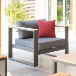 Salon De Jardin Emperia 5p En Aluminium Et Acacia Hespéride -Plein air Deco salon de jardin emperia 5p en aluminium et acacia hesperide 6