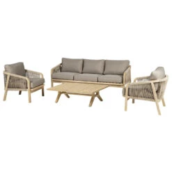 Salon De Jardin En Bois 5p Papouasie Hespéride -Plein air Deco salon de jardin en bois 5p papouasie hesperide 1