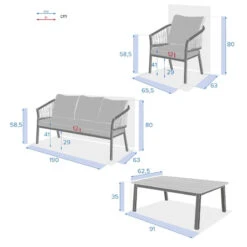 Salon De Jardin Oriengo 5 Places Brique/blanc Hespéride -Plein air Deco salon de jardin oriengo 5 places briqueblanc hesperide 3