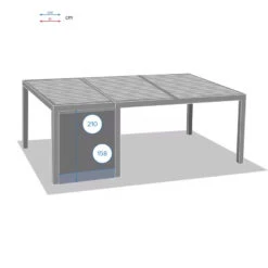 Store Semi-automatique Petit Modèle Pour Tonnelle Majaé Hespéride -Plein air Deco store semi automatique petit modele pour tonnelle majae hesperide 2