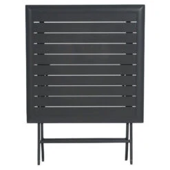 Table Alu Pliante Azua 2 Places Graphite Hespéride -Plein air Deco table aluminium azua 2 places noir graphite hesperide 2