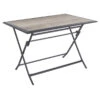 Table Aluminium Azua 4 Places Gris Smoke Hespéride -Plein air Deco table aluminium azua 4 places gris smoke hesperide