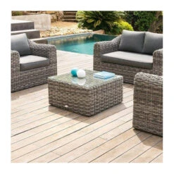 Table Basse Carrée Moorea Terre D'ombre Hespéride -Plein air Deco table basse carree moorea terre ombre hesperide 2