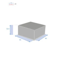 Table Basse Extérieure Carrée Savinia Coloris Tahini Hespéride -Plein air Deco table basse exterieure carree savinia coloris tahini hesperide 3