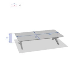 Table Basse Extérieure Embruns Praline Hespéride -Plein air Deco table basse exterieure embruns praline hesperide 2