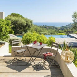 Table Carrée Pliante Greensboro 2p Tonka Hespéride -Plein air Deco table carree greensboro tonka hesperide 2