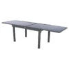Table Rectangulaire Ext. Verre Piazza 10 P. Graphite Hespéride -Plein air Deco table piazza extensible 10 personnes anthracite graphite hesperide