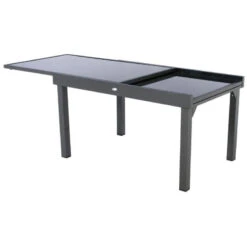Table Rectangulaire Ext. Verre Piazza 10 P. Graphite Hespéride -Plein air Deco table piazza extensible 10 personnes anthracite graphite hesperide 4