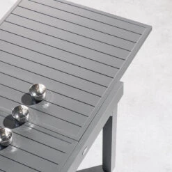 Table Rectangulaire Extensible Piazza 10 P. Graphite Hespéride -Plein air Deco table rectangulaire extensible piazza 10 personnes graphite hesperide 4