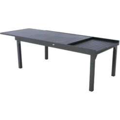 Table Rectangulaire Extensible Piazza 12 P. Graphite Hespéride -Plein air Deco table rectangulaire extensible piazza 12 personnes graphite hesperide 3