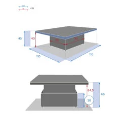 Table Relevable Moorea Savana Hespéride -Plein air Deco table relevable moorea savana hesperide 1 3