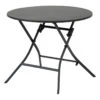 Table Ronde Pliante Greensboro 4p Graphite Hespéride -Plein air Deco table ronde pliante greensboro 4p graphite hesperide