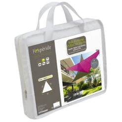 Toile Solaire 3x3x3m Curacao Blanc Hespéride -Plein air Deco toile solaire 3x3x3m luxe hesperide curacao blanc 4