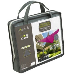 Toile Solaire 3x3x3m Curacao Gris Hespéride -Plein air Deco toile solaire 3x3x3m luxe hesperide curacao gris 3