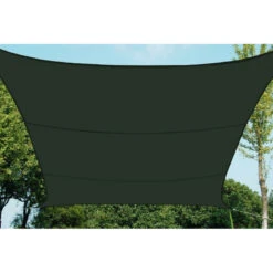 Toile Solaire 3x4m Curacao Gris Hespéride -Plein air Deco toile solaire 3x4m luxe hesperide curacao gris 2