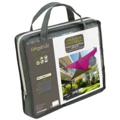 Toile Solaire 3x4m Curacao Gris Hespéride -Plein air Deco toile solaire 3x4m luxe hesperide curacao gris 3