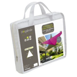 Toile Solaire 4x4x4m Curacao Blanc Hespéride -Plein air Deco toile solaire 4x4x4m luxe hesperide curacao blanc 2