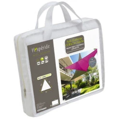 Toile Solaire 5x5x5m Curacao Blanc Hespéride -Plein air Deco toile solaire 5x5x5m luxe hesperide curacao blanc 3