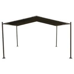 Tonnelle Certeli Carrée Forme Abri Coloris Graphite/ardoise -Plein air Deco tonnelle certeli carree forme abri coloris graphite ardoise 4