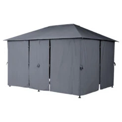 Tonnelle 3x4 M Santorini Gris Ardoise Hespéride -Plein air Deco tonnelle hesperide santorini gris 2