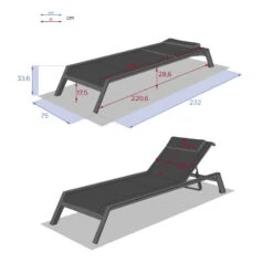 Transat Allure Hespéride Spéculoos/praline -Plein air Deco transat allure hesperide speculoos praline graphite 3