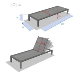 Transat Evasion Anthracite/graphite Hespéride -Plein air Deco transat evasion anthracite graphite hesperide 3