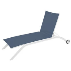 Transat Milenio Bleu Pétrole/blanc Hespéride -Plein air Deco transat milenio bleu petroleblanc hesperide 1 2